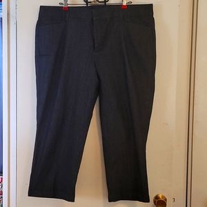 3/$30 Dark Wash Stretchy Denim Capris